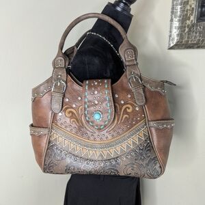 Leather Western Style Purse